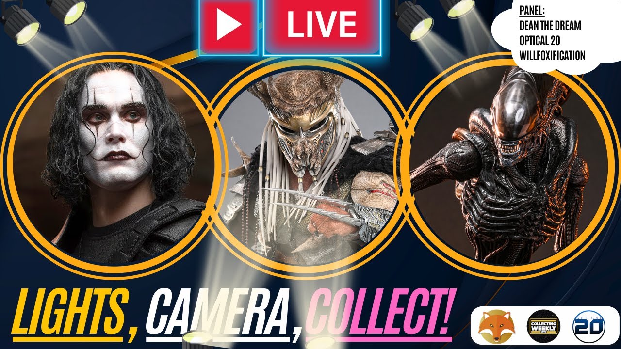 Hot Toys Father Predator, Scorched Xenomorph GOATED, Kaustik Plastik The Crow, Hot Toys Missing Figs