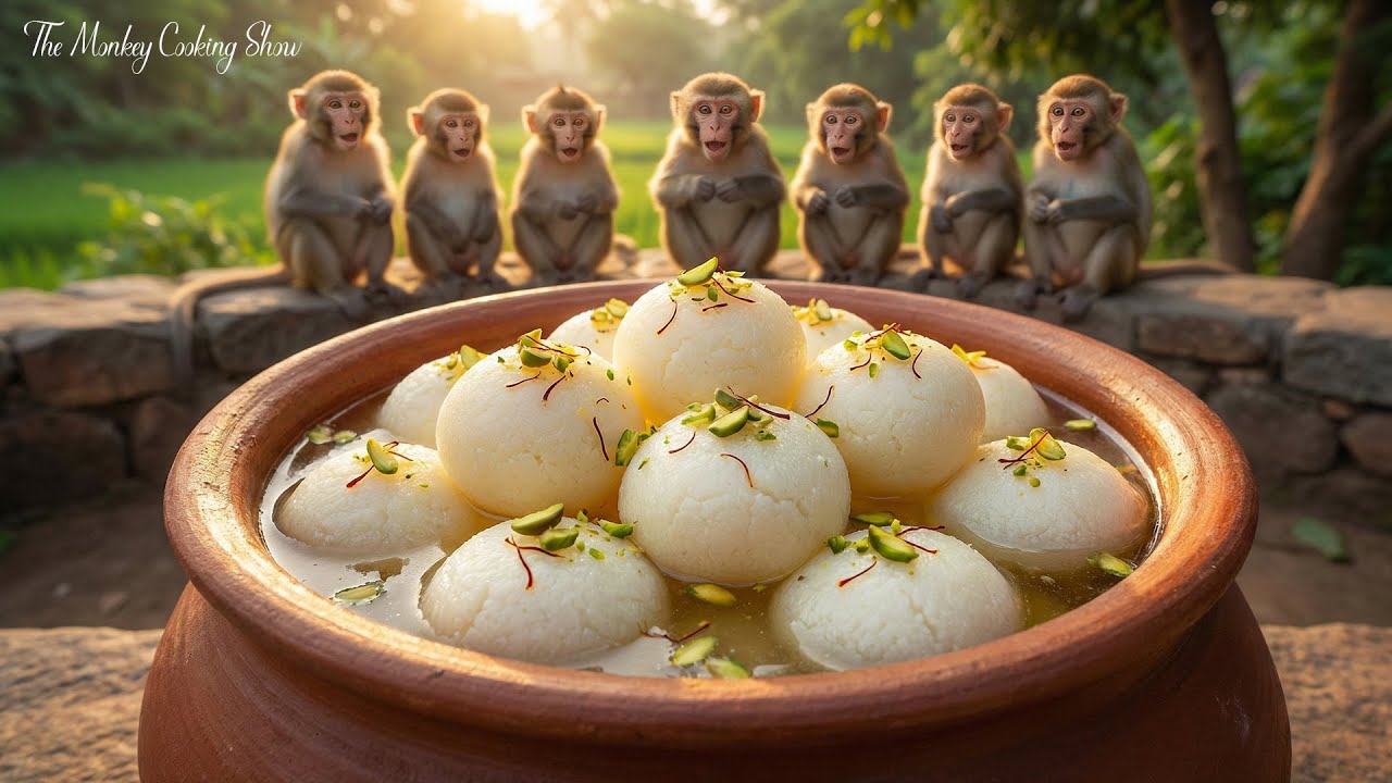 Soft Sponge Rasgulla Recipe! ⚪ Amazing Village Sweet Making