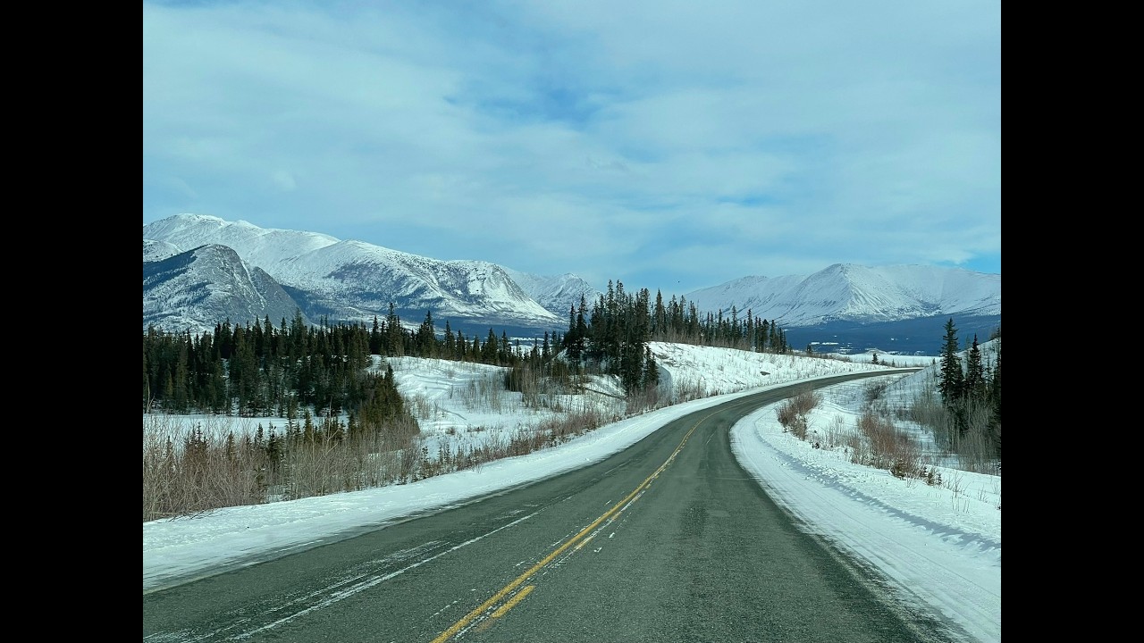 Alaska to Kluane Lake Scenic Winter Drive | Alaska Highway Yukon