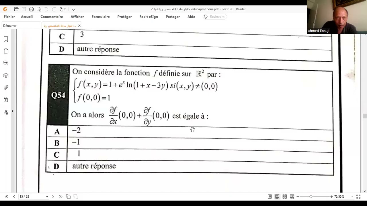 preparation au concours d'entrer en CRFE 23-24 maths second cycle