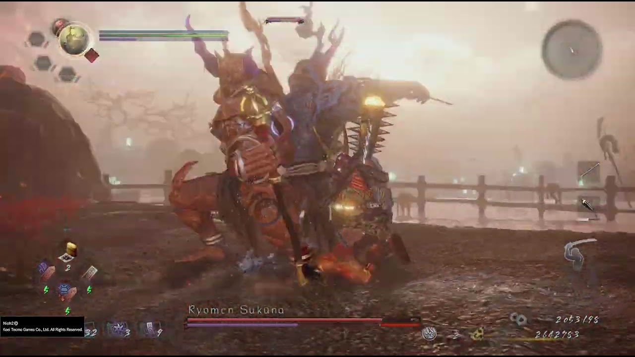 Nioh 2 Vs Ryomen Sukuna And Shibata Katsuie Boss fight extra mission