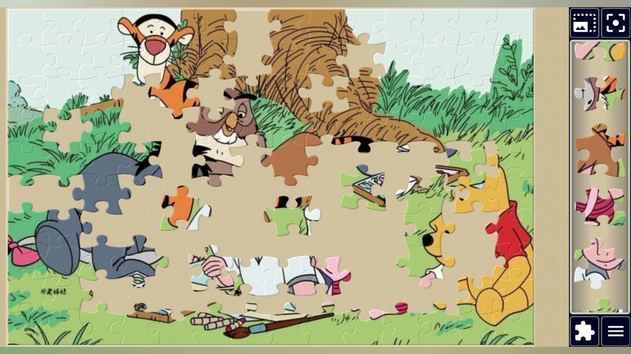Christopher Robin's Art Adventure with pooh & Friends🐻🐯🐽📖🌈✨️🪄//jigsaw puzzles🧩//puzzlesArt🧩🧩//