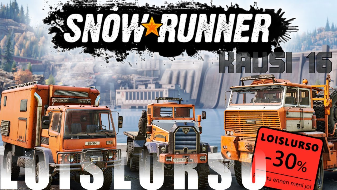Snowrunner K16J9 - Tukkikampeamista ja Burlak on surkea