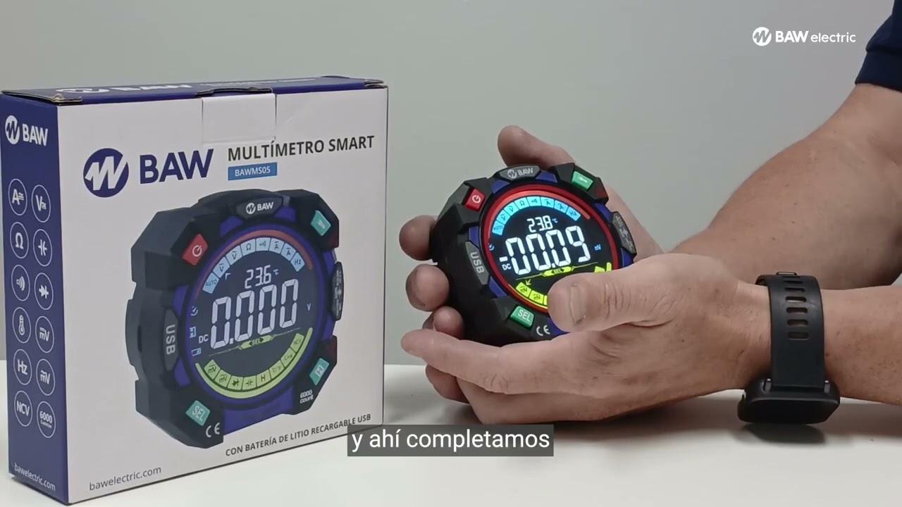 ✅Multimetro retroiluminado Baw #multimetros #tester 