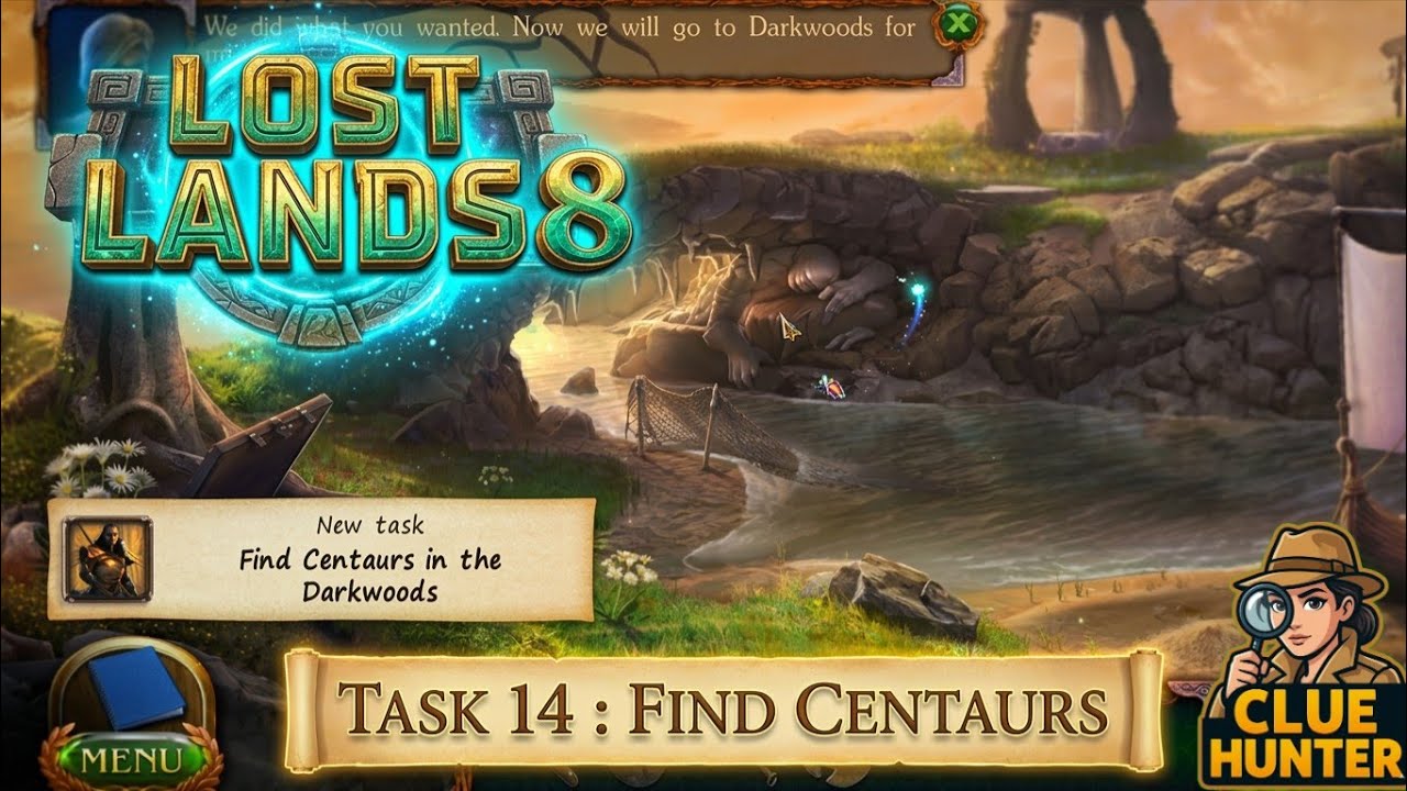 Lost Lands 8 Sand Captivity Task 14: Find Centaurs in Darkwood FULL Walkthrough Guide Clue Hunter 1m