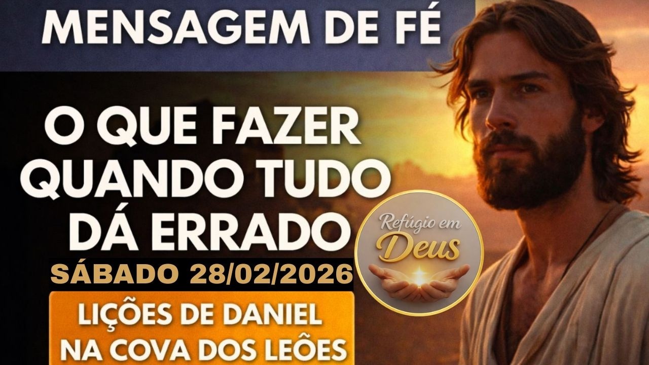 ORAÇÃO ESPECIAL DE SÁBADO, HOJE 28/02/2026 | APRENDA A ORAR COMO DANIEL EM TEMPOS DE PRESSÃO