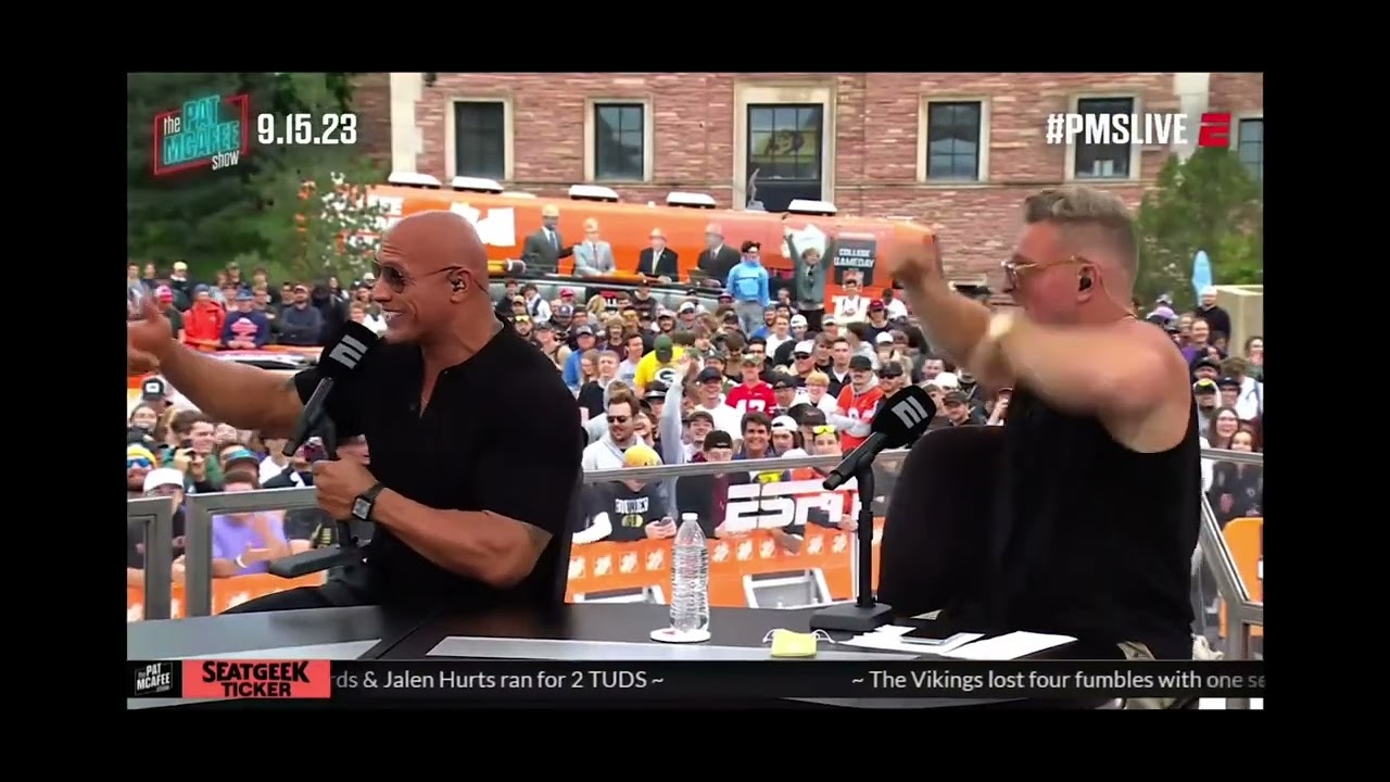 The Rock &ldquo;You&rsquo;re Welcome&rdquo; Pat McAfee Show