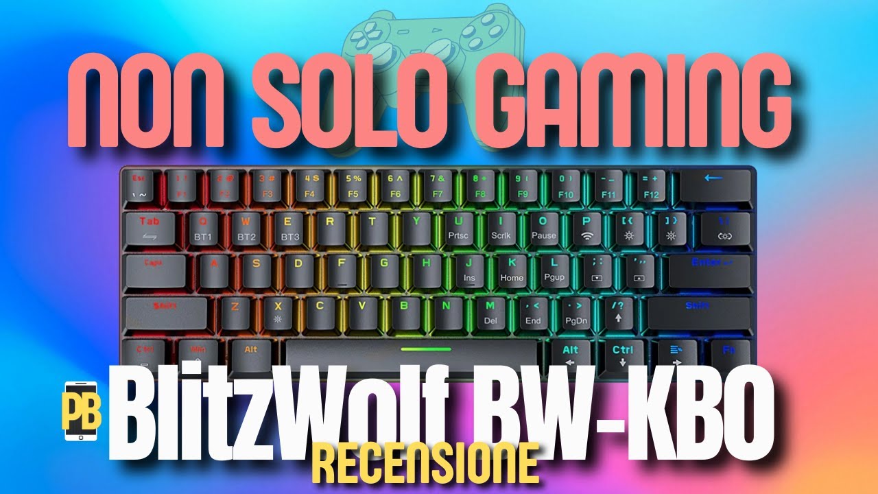 BlitzWolf BW-KB0, questa tastiera meccanica Bluetooth a 61 tasti è PAZZESCA! Recensione