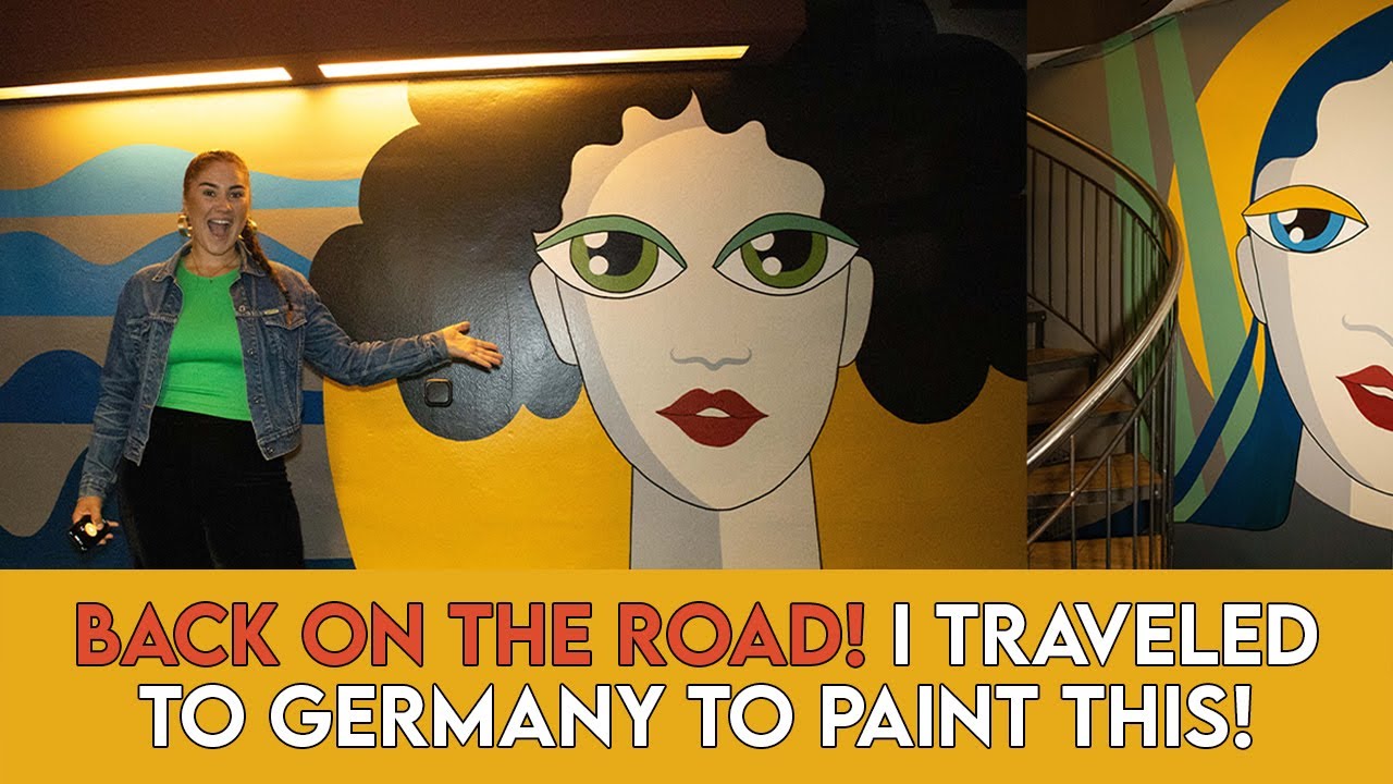 Watch Me Paint a Stunning Mural at Frankfurt&rsquo;s Most Loved Hostel! | Imaube.com