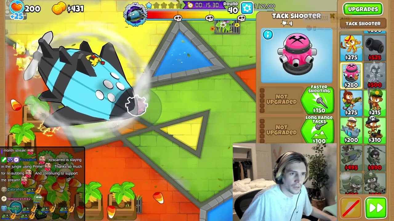 xQc plays Bloons TD 6 | April 18, 2022