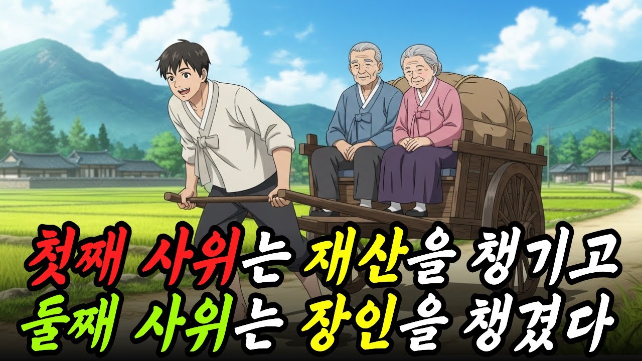 큰 사위는 재산을 갖고 막내 사위는 장인장모를 모셨다. 하지만 모든걸 빼앗는 큰 사위의 결말 | 야담·민담·전설·설화·옛날이야기·오디오북