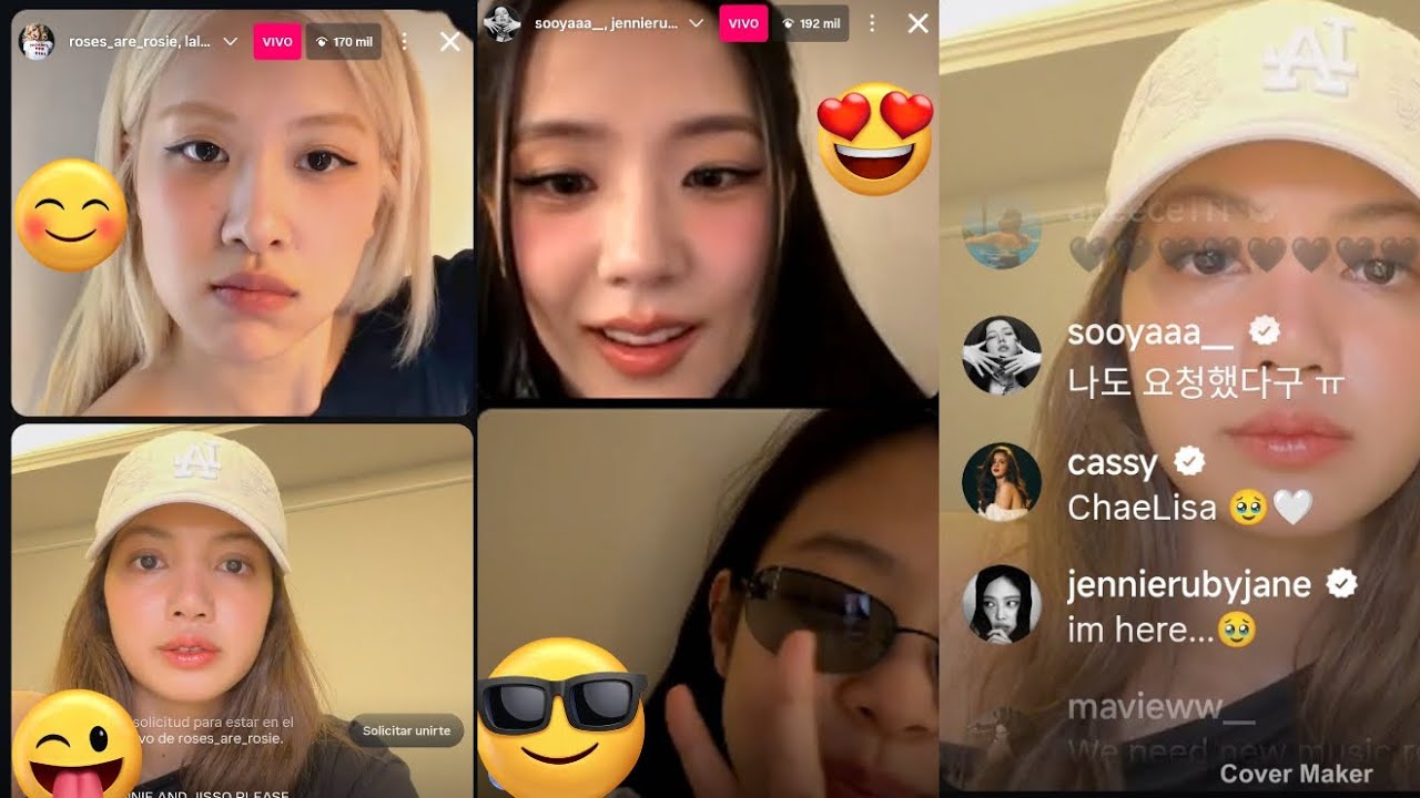 Сегодня прямая трансляция BLACKPINK в Instagram!