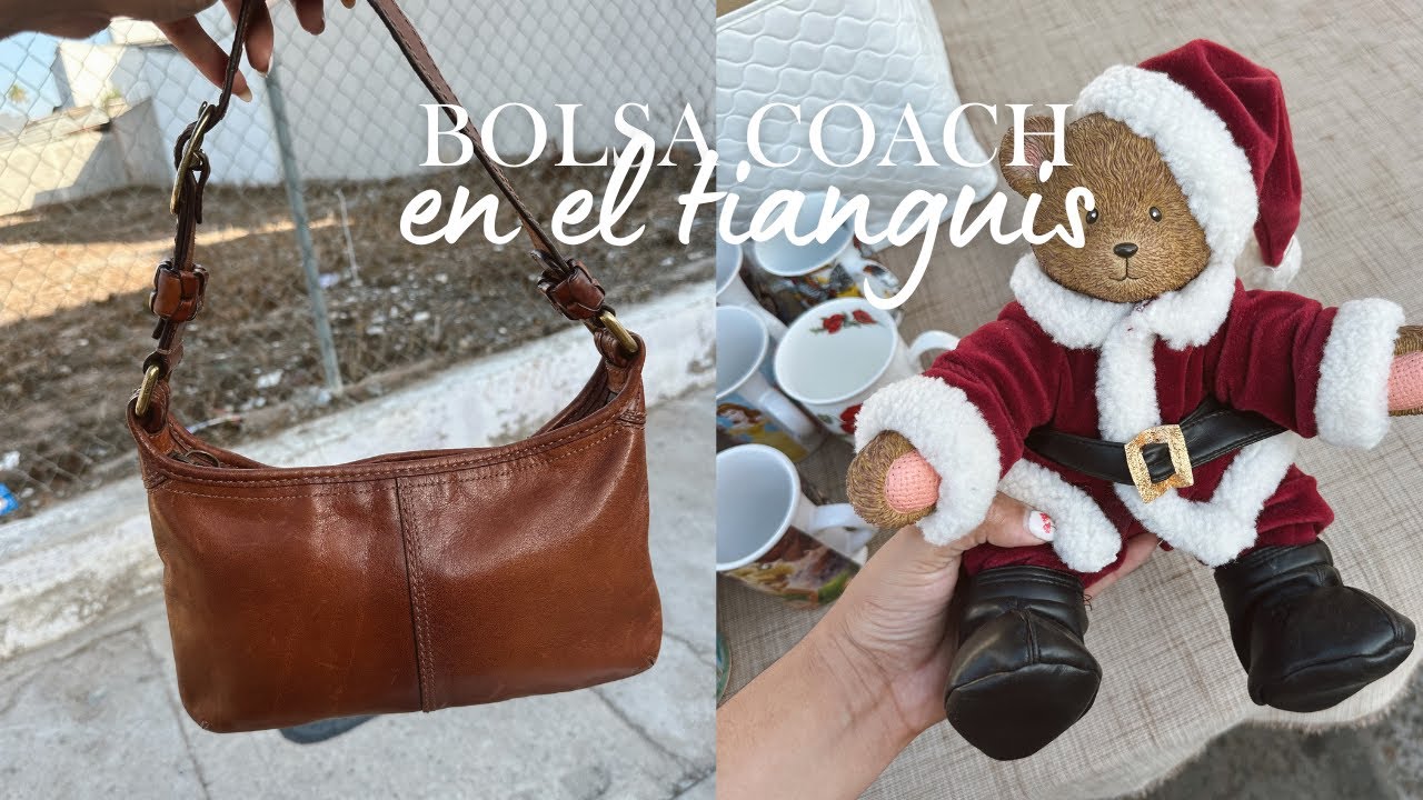 🤎🍂 Me encontré una hermosa bolsa COACH a $100 pesos en el tianguis 😱✨ | Nataly Guerrero 