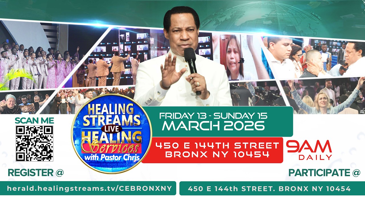 Healing Streams Live Healing Services with Pastor Chris | March 2026 | Day 2 | 14th March 2026