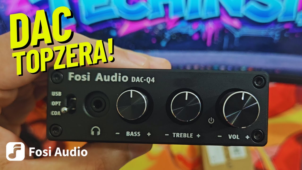 🔊O Upgrade de Áudio Mais BARATO e de QUALIDADE pro PC? | FOSI AUDIO Q4 Mini