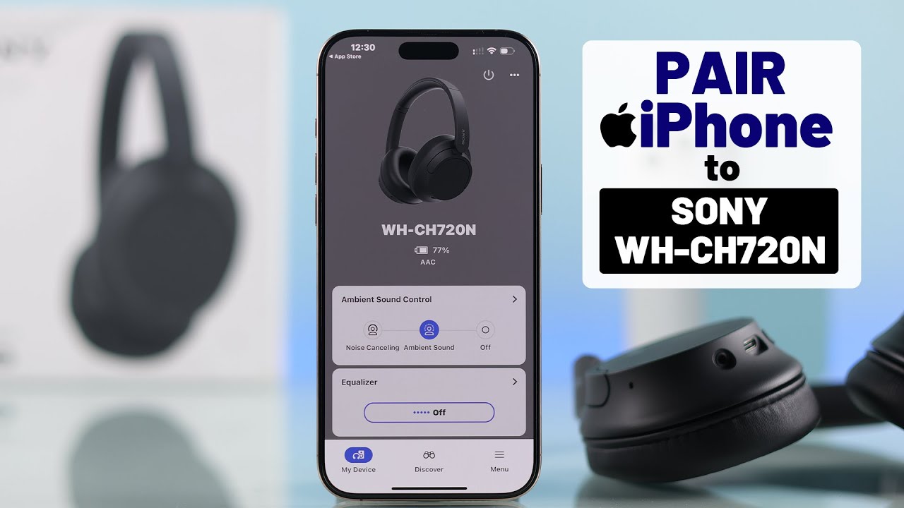 How to Connect iPhone to Sony WH-CH720N Headphones! [Pairing Guide]