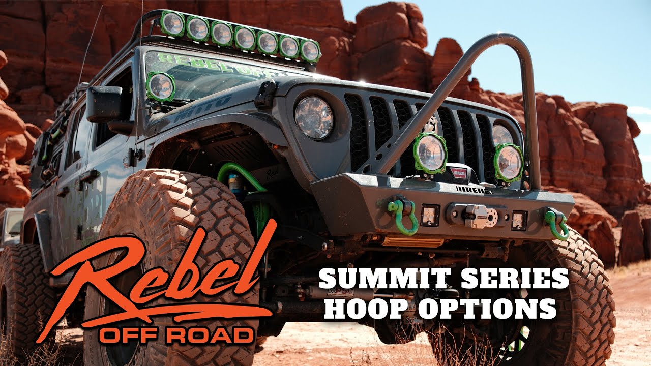 Jeep Wrangler JK/JL & Gladiator JT Summit Series Front Bumper Hoop - Rebel Off Road
