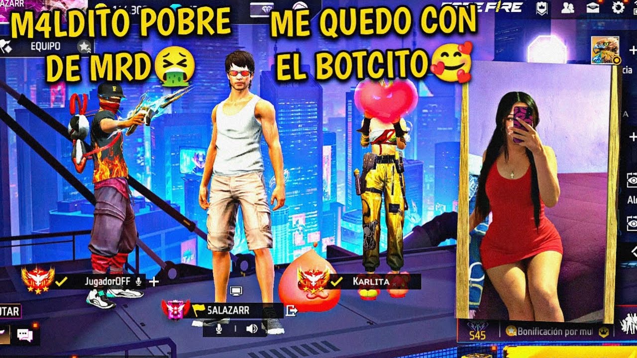 LE *QUITE LA NOVIA* A UN NIÑO R4T4 QUE SE BURLÓ DE MI POR SER BOT “LLORA” 🤡🤣 FREE FIRE