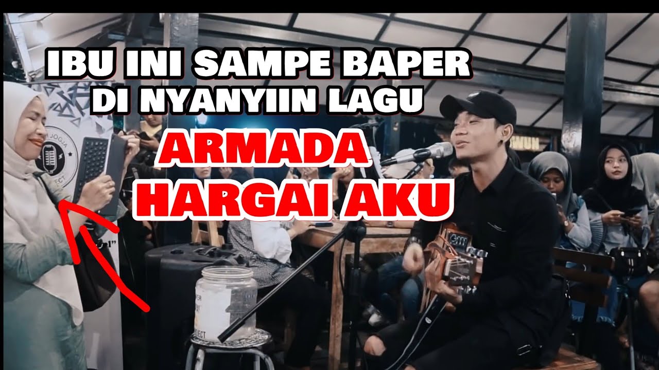 HARGAI AKU - ARMADA (LIRIK) LIVE AKUSTIK COVER BY TRI SUAKA - PENDOPO LAWAS