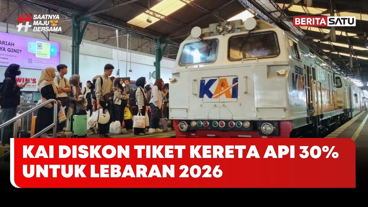 KAI Diskon Tiket Kereta Api 30 Persen untuk Lebaran 2026 #Beritasatu