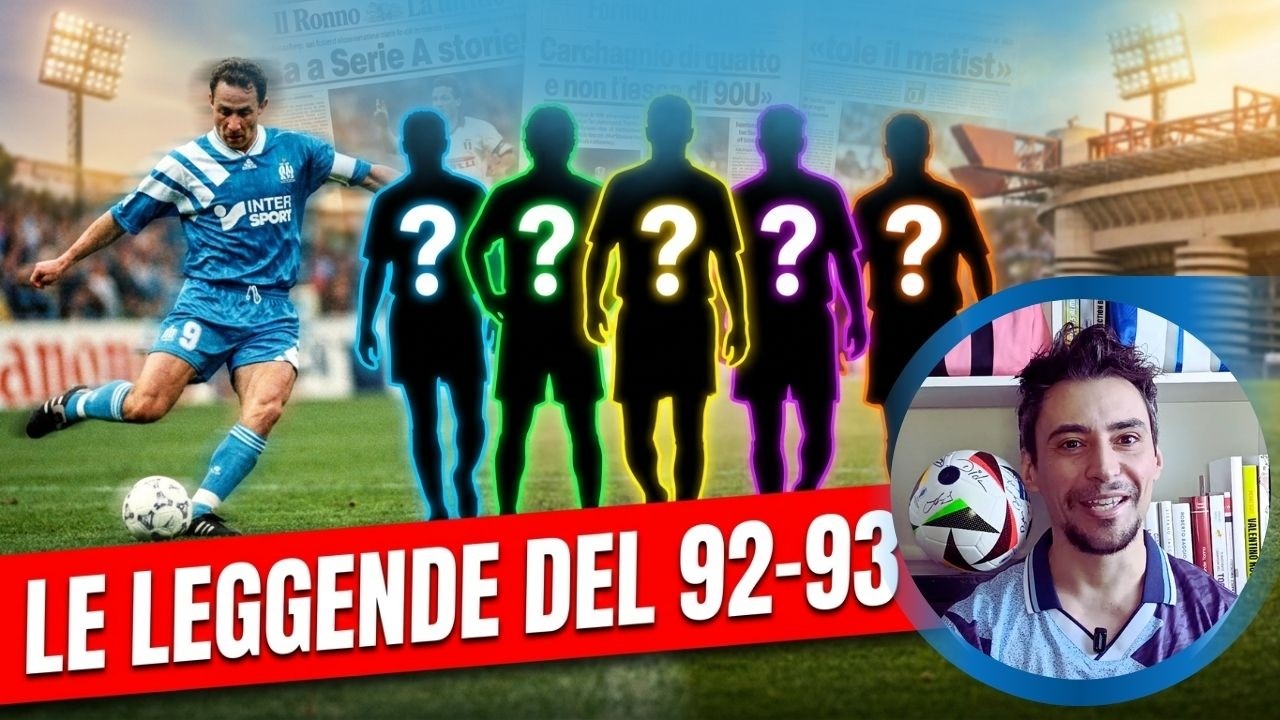 6 LEGGENDE INDIMENTICABILI DELLA SERIE A 92-93: i calciatori che ci hanno emozionato #calcio #seriea