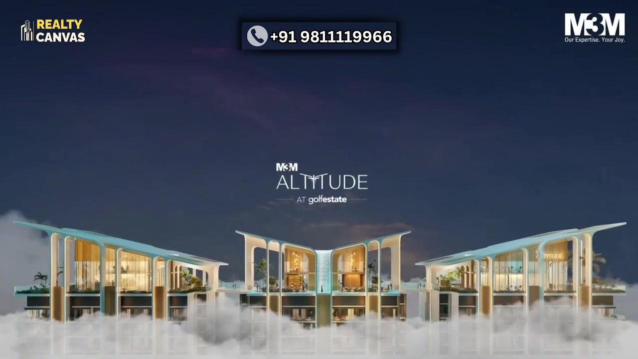 M3M Altitude | Golf Course Extension Road | M3M Golf hills | M3m sector79 | Golf Estate #realestate