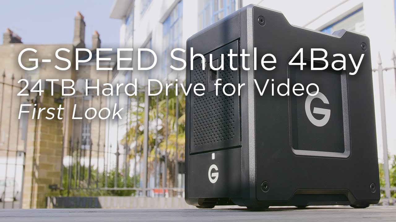 G-SPEED Shuttle 4Bay | 24TB Hard Drive for Creatives