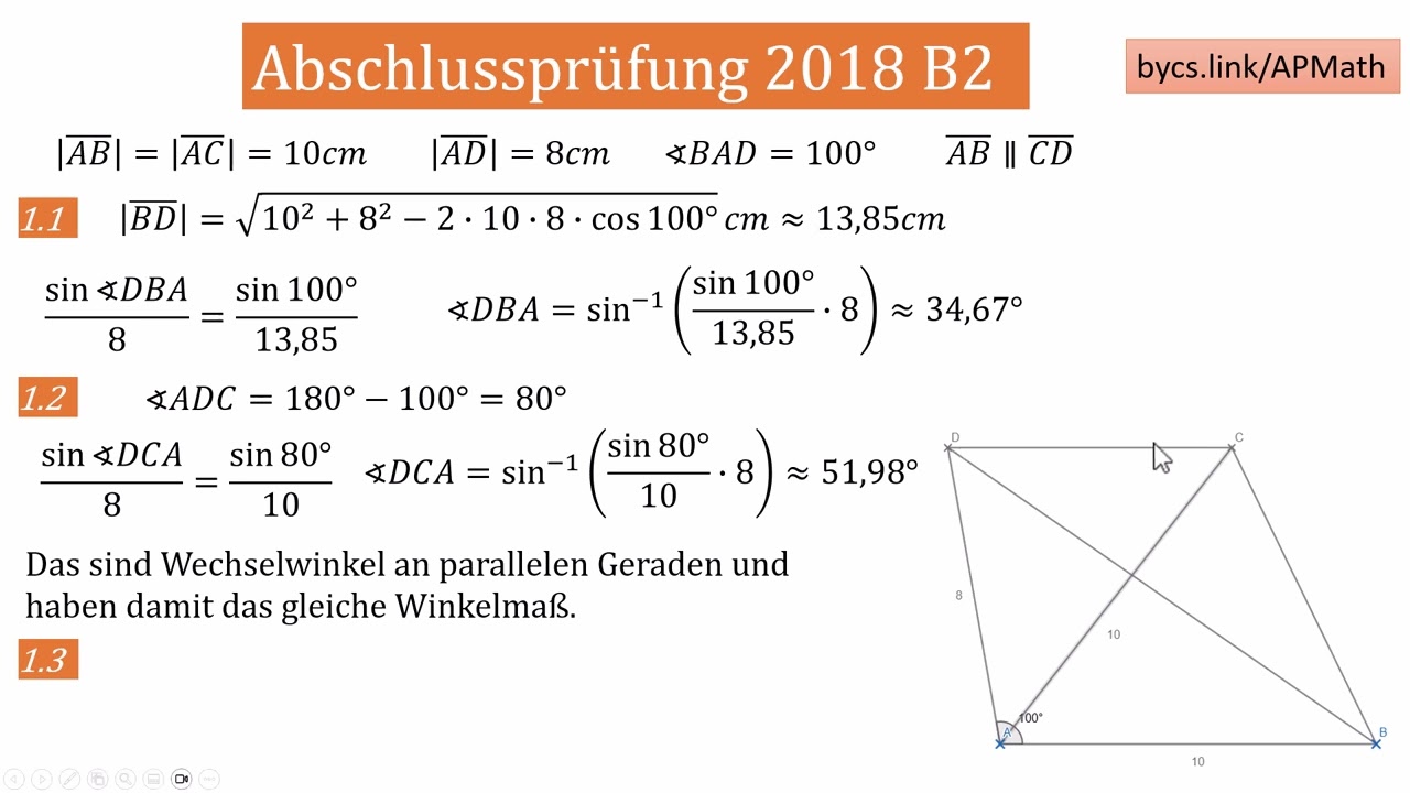 AP 2020 B1 HT II III (Ebene Geometrie)