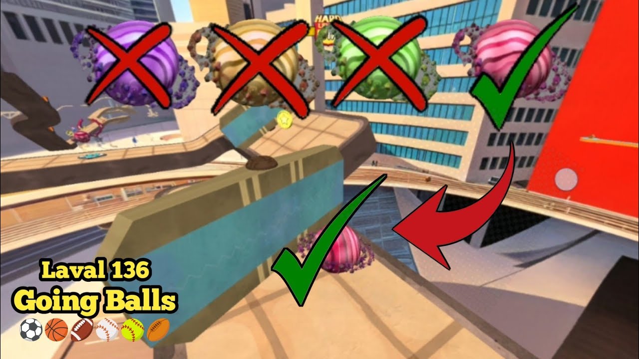 🏈Going Balls ; Super Speed Run Hard Walkthrough | Level 136 || los game || Arbaz Guru Gaming |