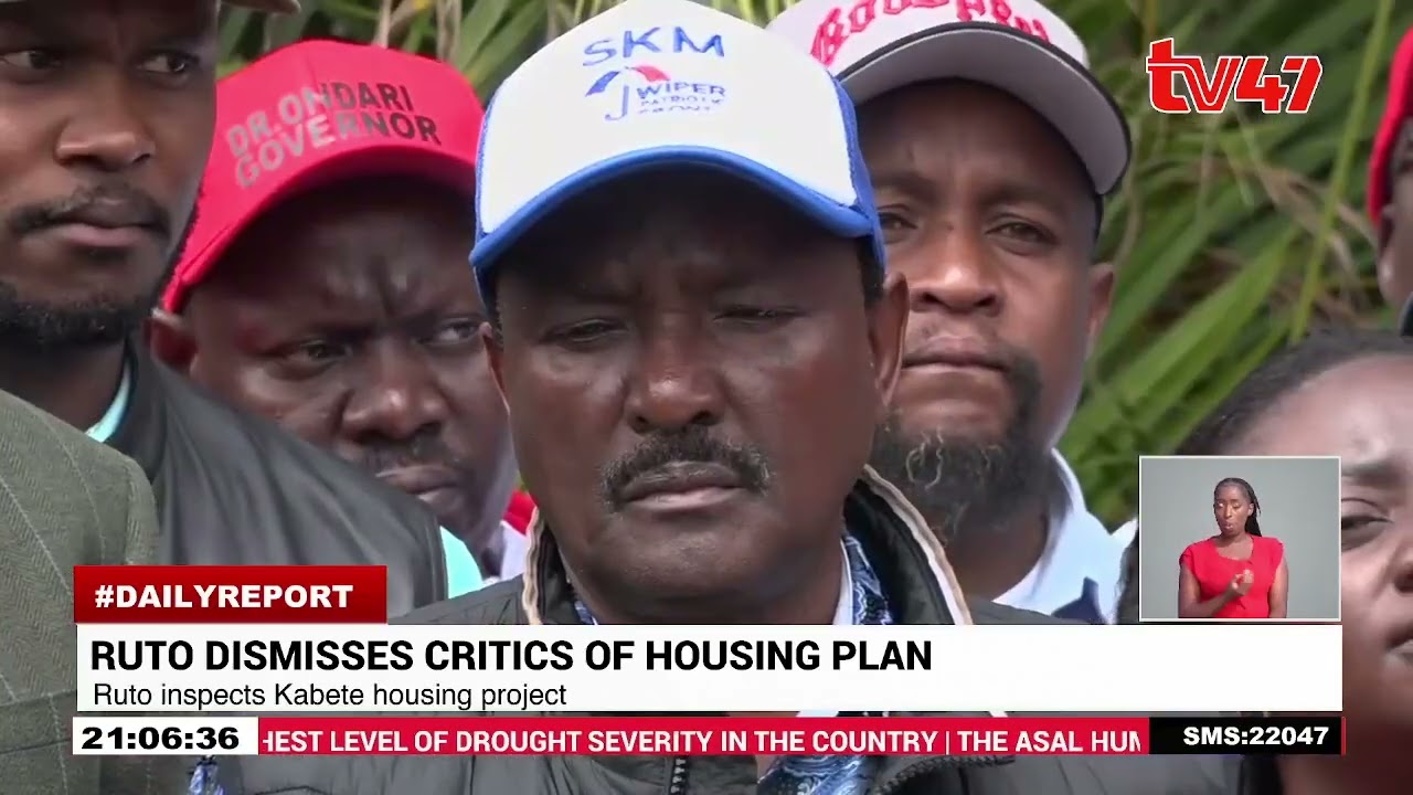 President Ruto defends housing plan while inspecting Kabete housing project