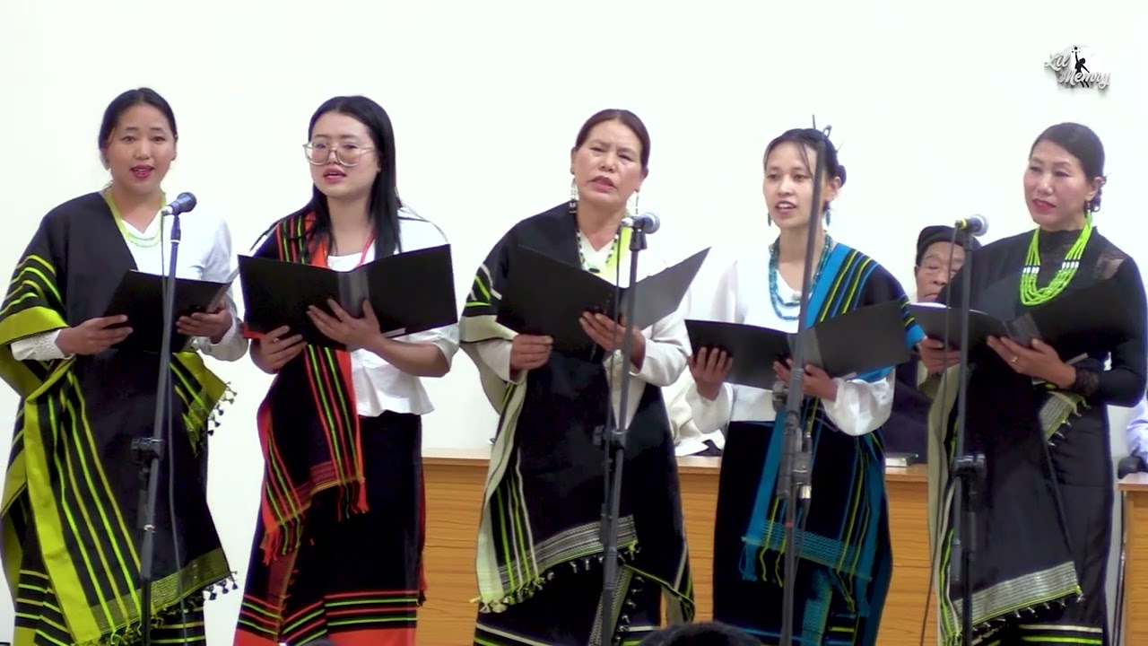 Pfutseromi presenting cultural song on Cultural Sunday Pfutsero Town Baptist Church 2025
