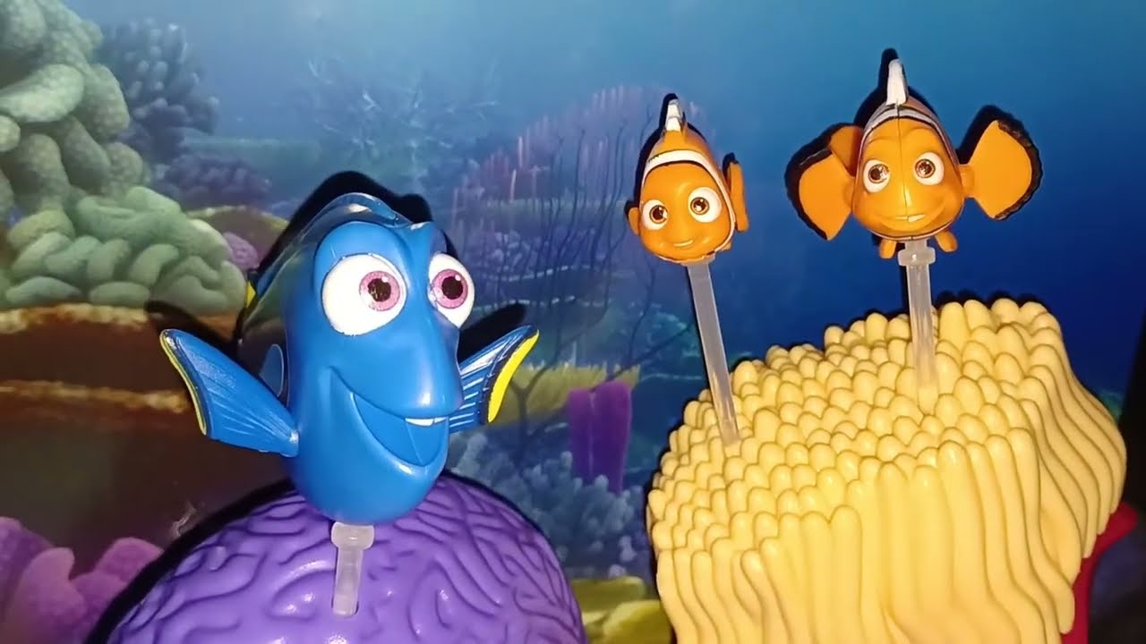 Pixar Featured Favorites Mattel - Finding Nemo : Marlin, Nemo, and Dory 🐟🐠🐡🐬🐢🦀🦞🦐🦑🦈🐋🐙🪼🪸🐚🌋⚓🚤🌊🧡🧡💙🔴