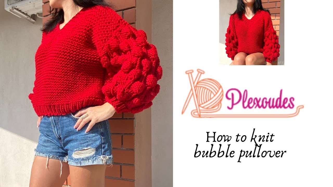 Bubble μπλούζα Μέρος Α||Bubble pullover PartA EN Subs