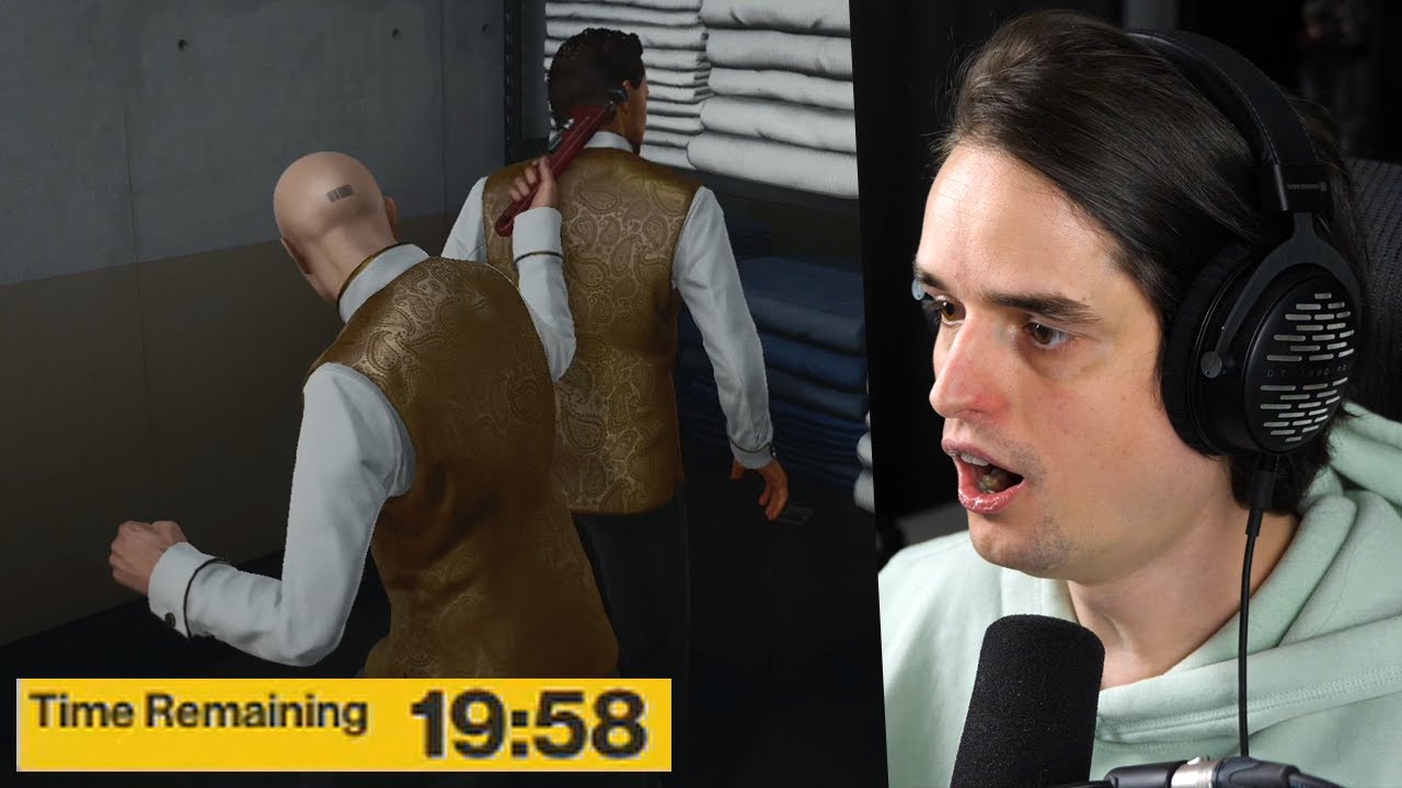 20 minuten de tijd om 5 mensen om te leggen in Hitman