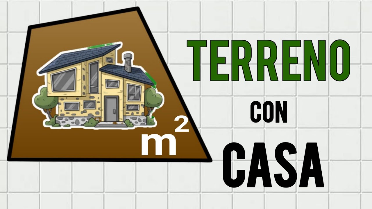 COMO HALLAR LOS METROS CUADRADOS DE UN TERRENO CON CASA CONSTRUIDA.