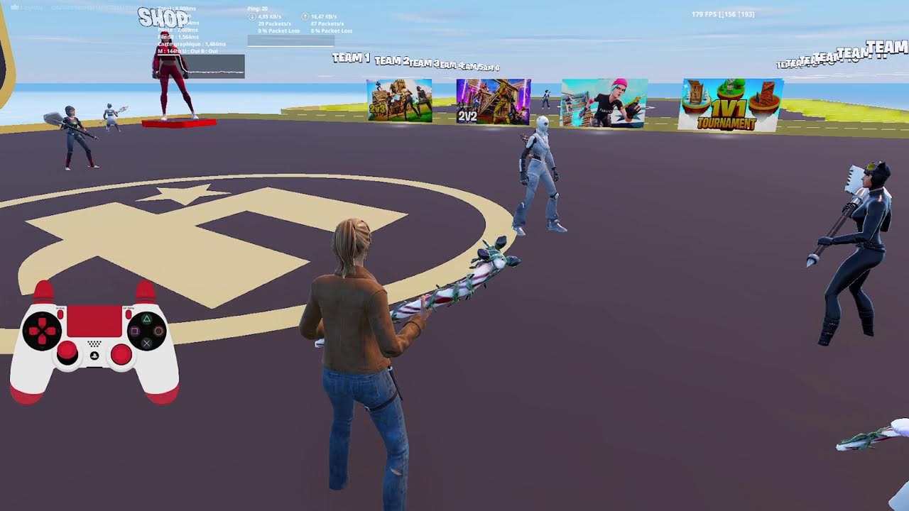 je joue avec avec une manette casée