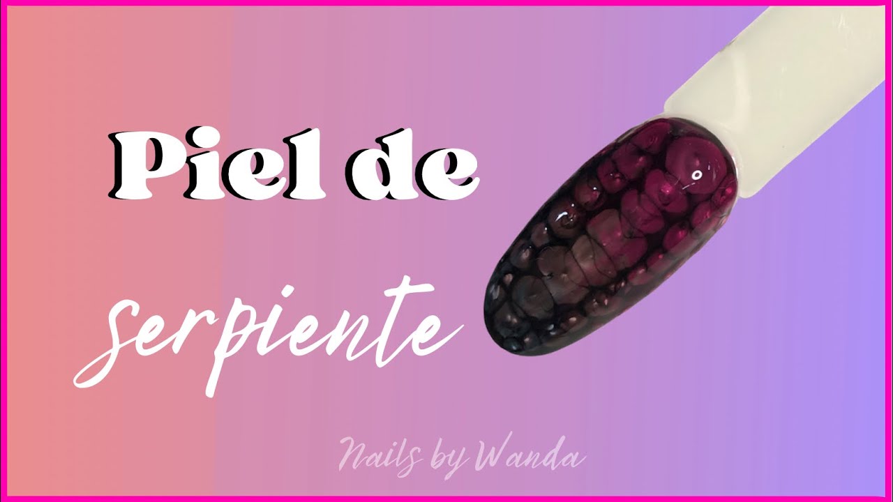 🔥Uñas PIEL DE SERPIENTE/ snake skin NAIL ART 🐍