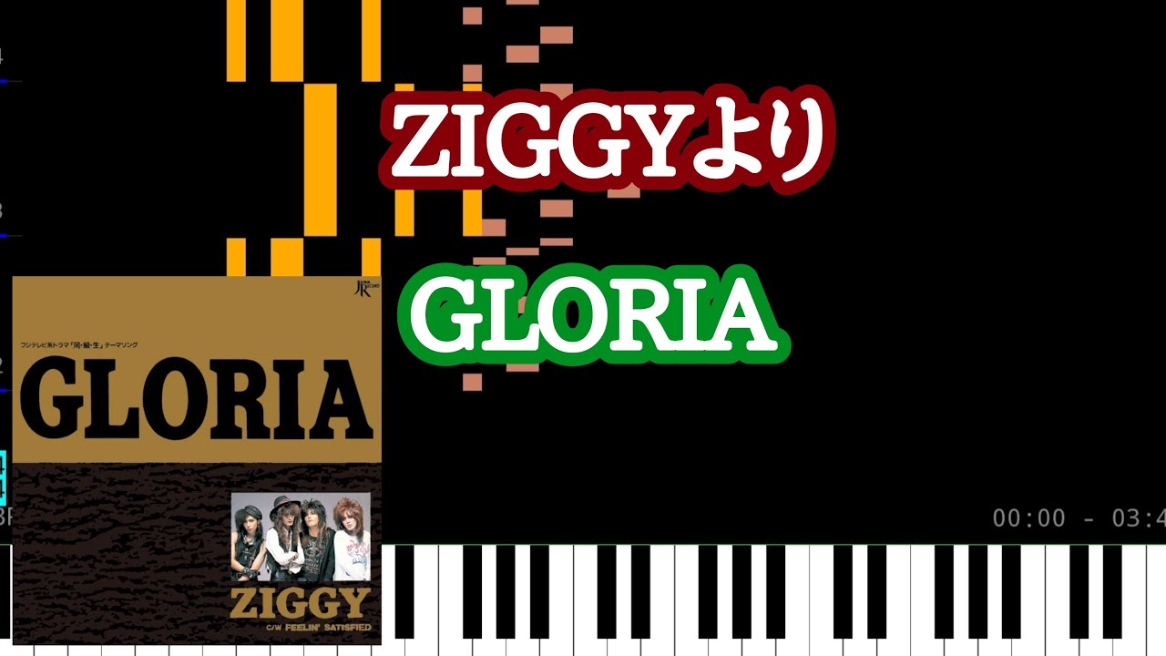 【スマホでMIDI打込み】ZIGGY〜GLORIA〜