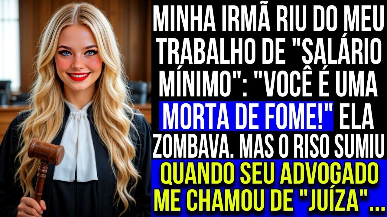 Minha irmã riu do meu trabalho de  salário mínimo  — e então seu advogado me chamou de  juíza