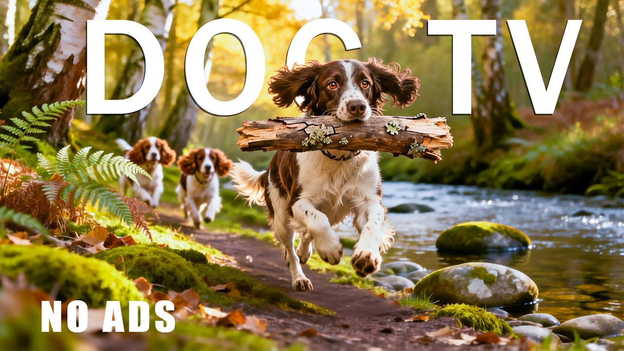 12 Hours Dog TV 🐕Calming Anti-Anxiety Music & Fun Videos for Dogs Home Alone | Prevent Boredom