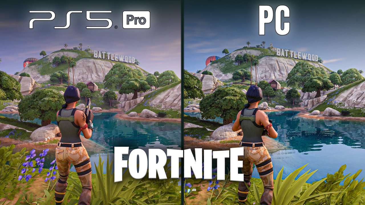 Fortnite | PS5 Pro против ПК | Сравнение графики