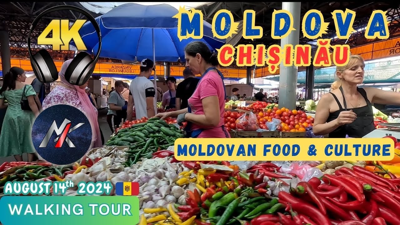 🌐 Inside CHIȘINĂU's Central MARKET 🇲🇩 (Moldova, August 2024) 🚶 [Walking Tours]