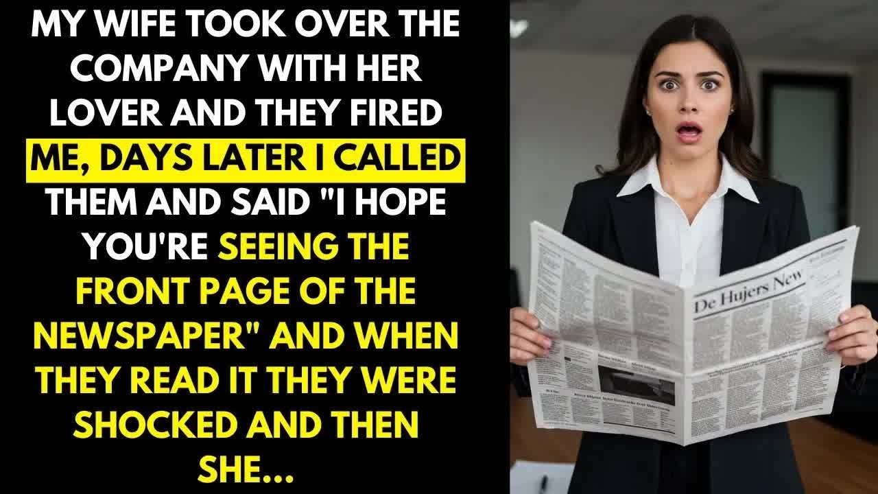 My wife took over the company with her lover and they fired me, days later I called them and sai