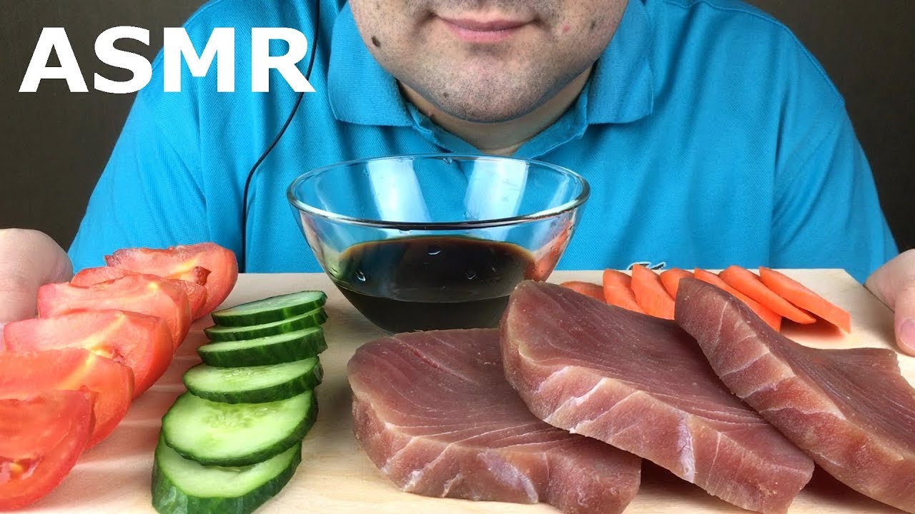 ASMR TUNA SASHIMI (Extreme Eating Sounds) Mukbang *NO TALKING*