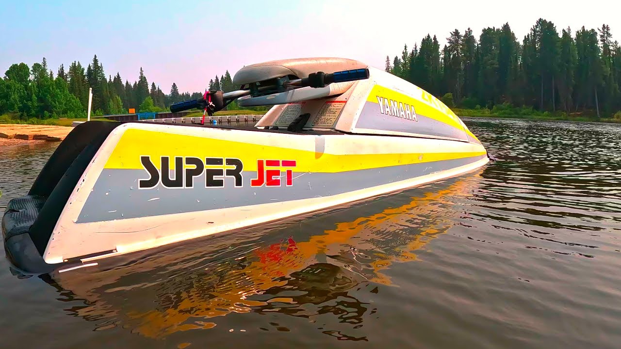 Ripping an Old Square Nose SuperJet on the Lake! | 90's Standup Jet Ski Fun!