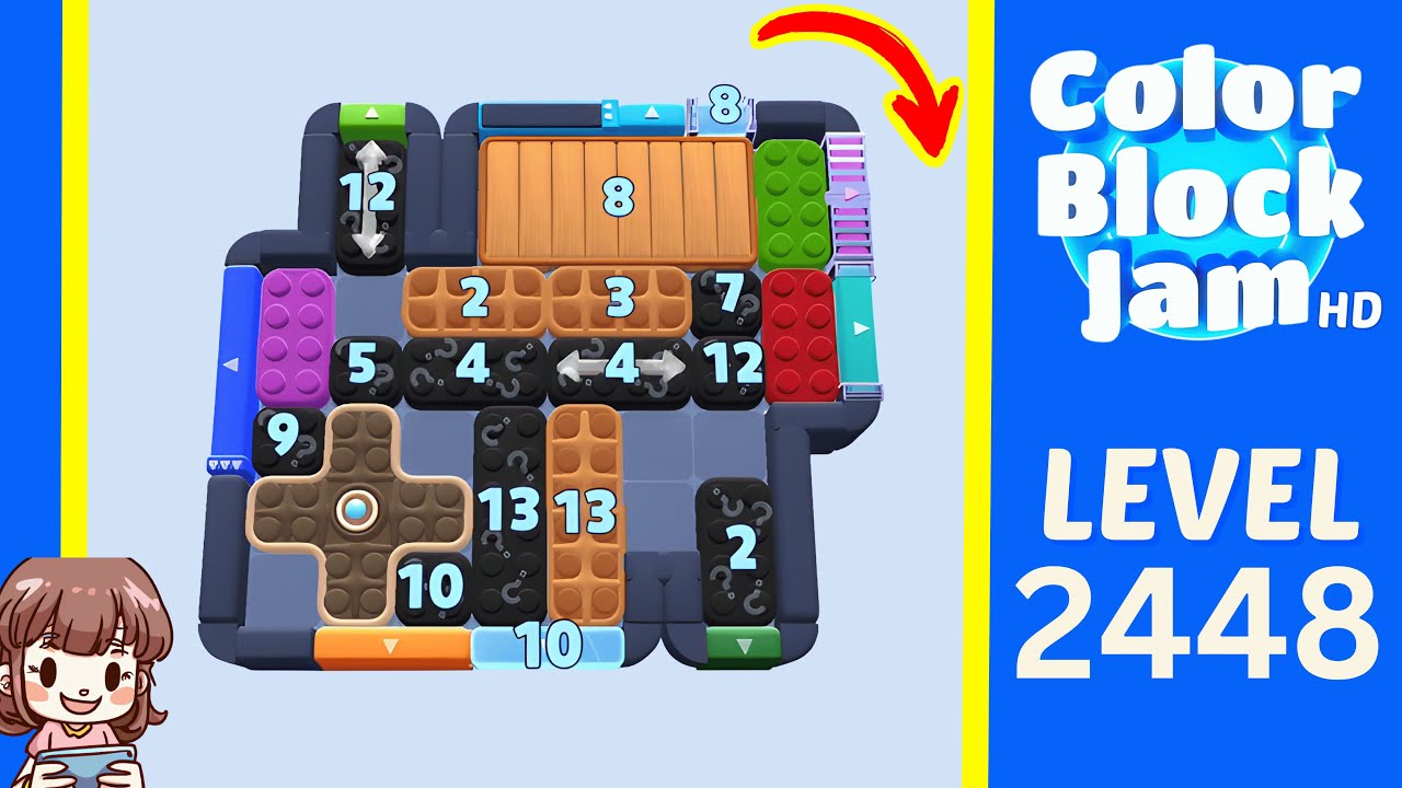 Color Block Jam Level 1538 (2448) Solution Walkthrough