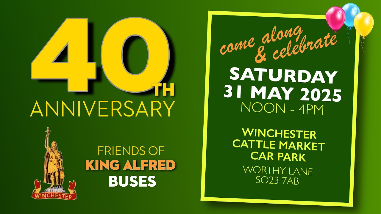 Friends of King Alfred Buses to Celebrate 40th Anniversary on 31 May 2025