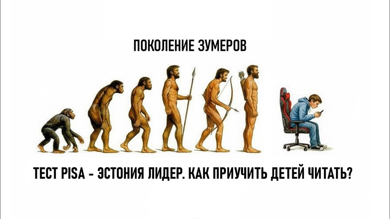 Поколение зумеров. Тест PISA, Эстония лидер! Учись пока молод. Чтение и результат @Sergei Redki