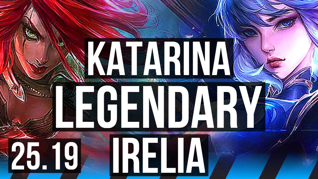 KATARINA vs IRELIA (MID) | Legendary, 7 solo kills, 22/4/6 | EUW Master | 25.19