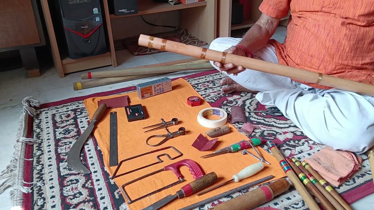 Flute making 2nd part #music #ytvideo #flutemaking